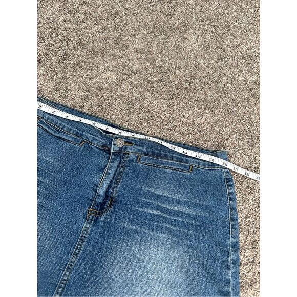 vintage y2k tyte mirco mini jean denim skirt blue juniors size 11 cotton - Picture 6 of 7